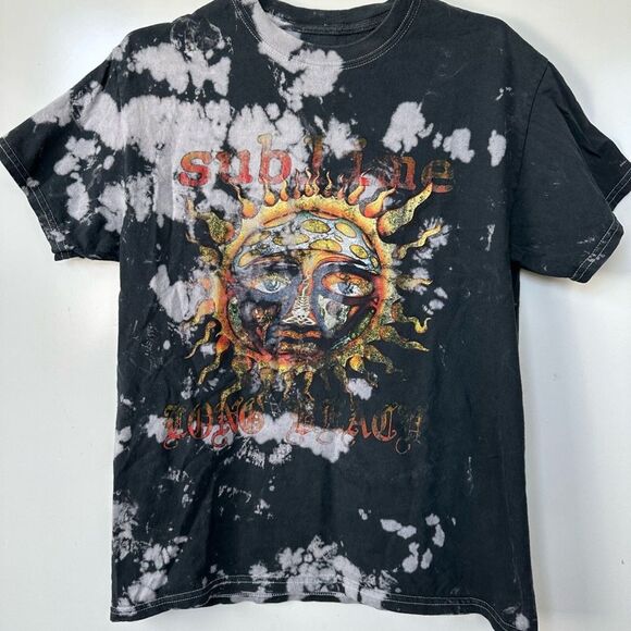 Sublime Sun Black Bleached Shirt size Medium - Picture 2 of 11